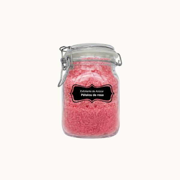 Exfoliante de Azúcar Pétalos de Rosa